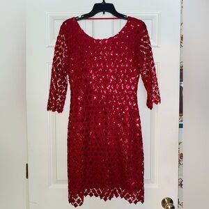 Chelsea & Violet Red Sequin Dress